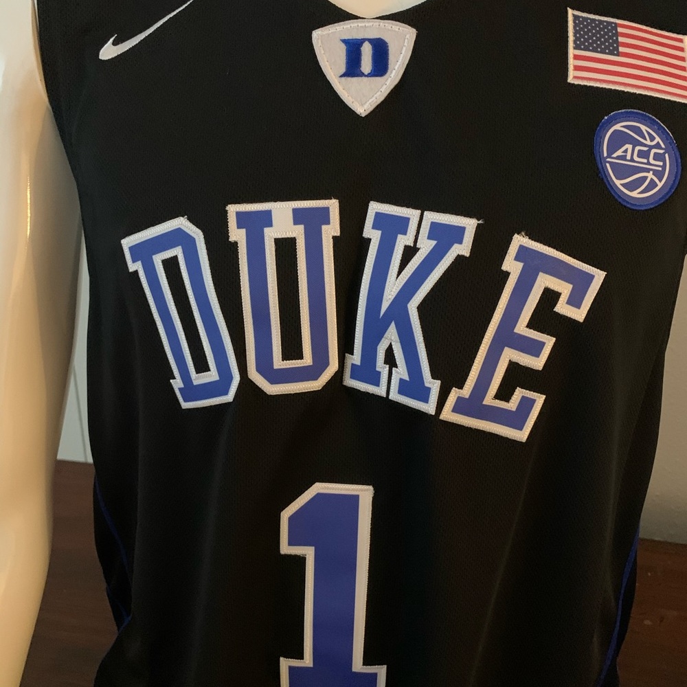 Zion Williamson Duke Black and Blue Jersey Large